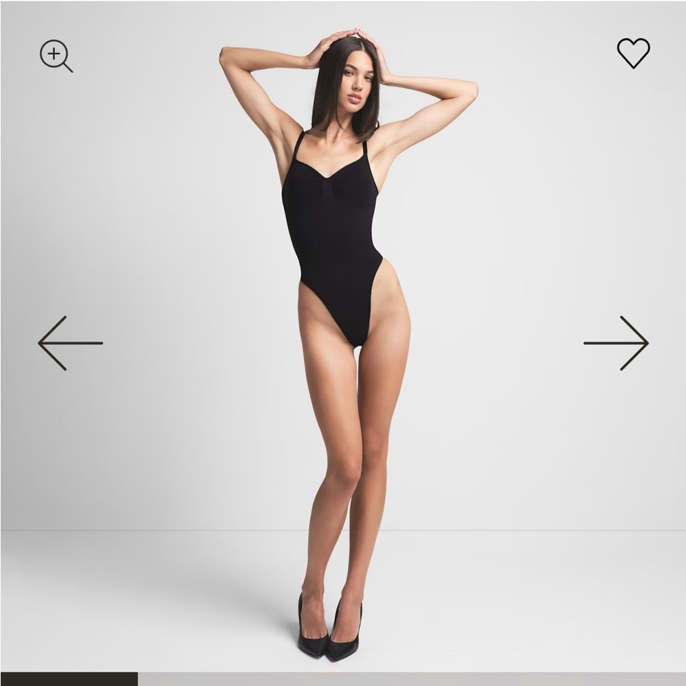 SKIMS Black Bodysuit